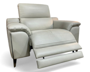 fauteuil relaxation électrique inclinable en cuir design - Souffle d'intérieur