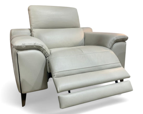 fauteuil relaxation électrique inclinable en cuir design - Souffle d'intérieur