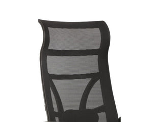 Fauteuil bureau design noir sur roulettes - Souffle d'intérieur