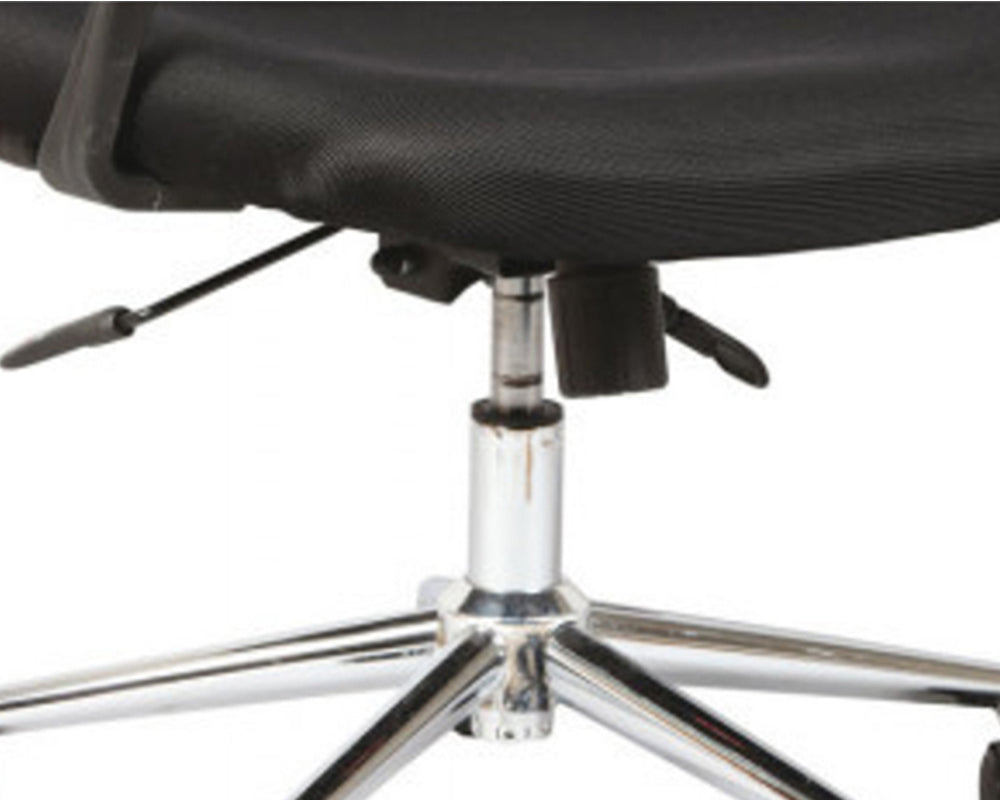 Fauteuil bureau design noir sur roulettes - Souffle d'intérieur