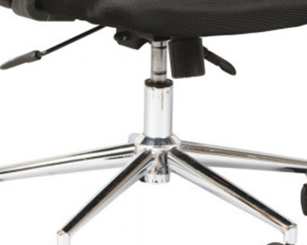 Fauteuil bureau design noir sur roulettes - Souffle d'intérieur