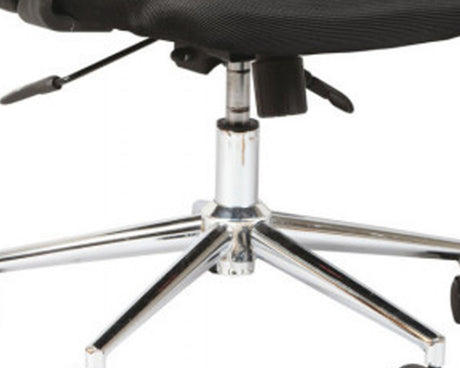 Fauteuil bureau design noir sur roulettes - Souffle d'intérieur