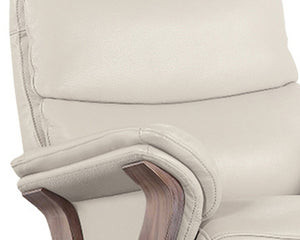 fauteuil relax moderne electrique cuir beige pvc confortable - souffle d'interieur