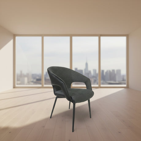 Fauteuil de table pivotant noir pieds metal design - SOUFFLE D'intérieur - tablacasa