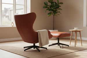 Fauteuil Fox Kebe – relaxation avec pouf assortie