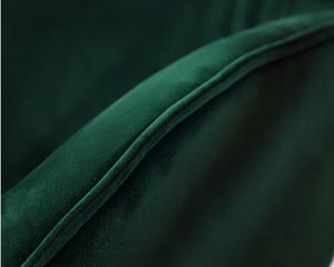 fauteuil relax inclinable en tissu velours vert kebe - Souffle d'intérieur