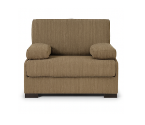Fauteuil lit 1 place convertible rapido en tissu marron cotelé - Souffle d'intérieur