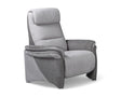fauteuil relax moderne design tissu taupe électrique 1 moteur - Souffle d'intérieur