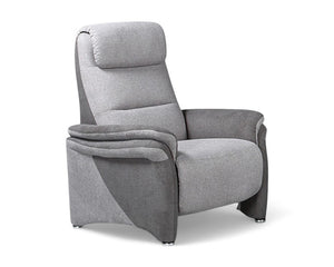 fauteuil relax moderne design tissu taupe électrique 1 moteur - Souffle d'intérieur