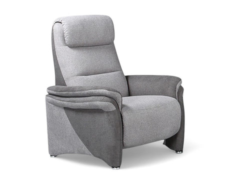 fauteuil relax moderne design tissu taupe électrique 1 moteur - Souffle d'intérieur