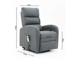 Fauteuil releveur electrique en tissu - Rousseau - Souffle d'intérieur