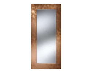 Grand miroir mural rectangulaire Basic Copper – vue de face – cadre finition cuivre