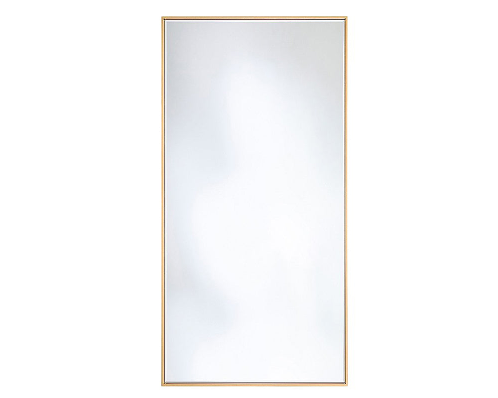 Grand miroir doré rectangulaire 176 cm - Souffle d'intérieur