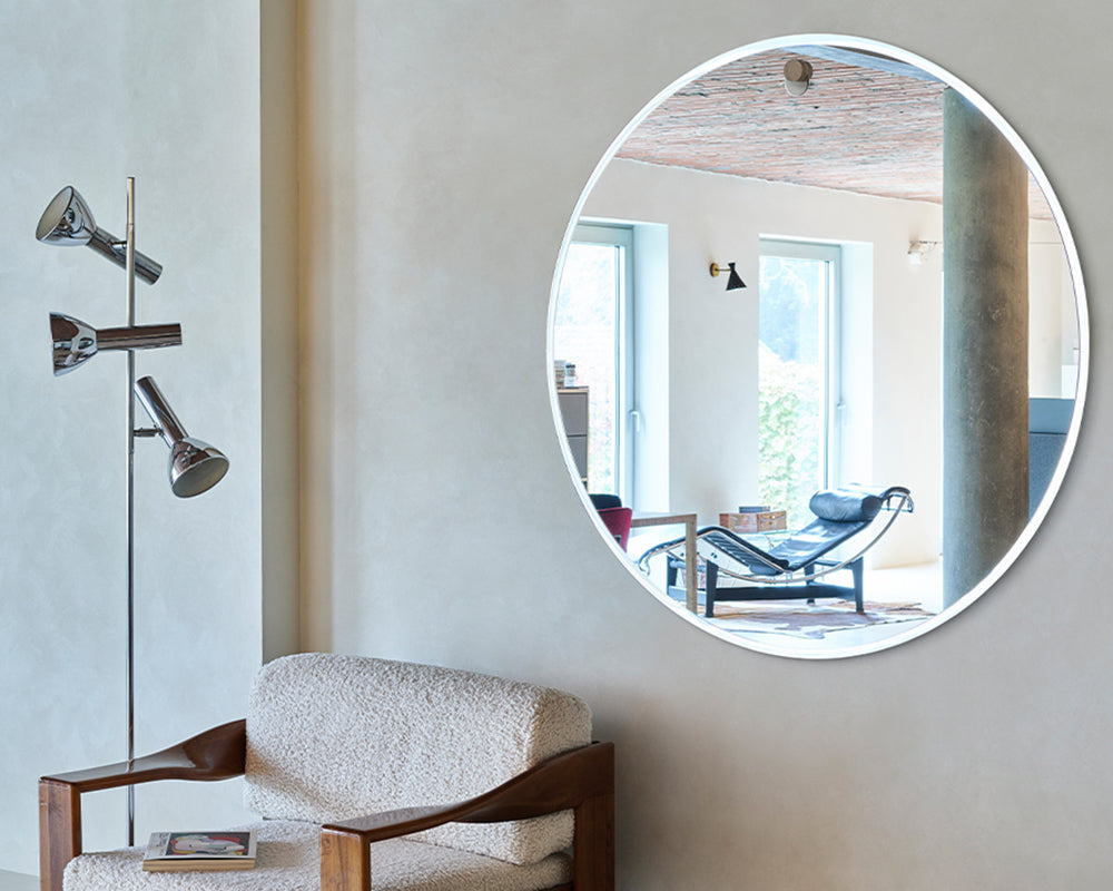 Grand miroir rond design - Deknudt mirrors - Souffle d'Intérieur