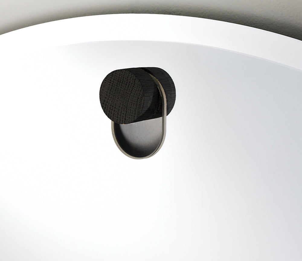 Grand miroir rond Globo – vue en situation salle de bain