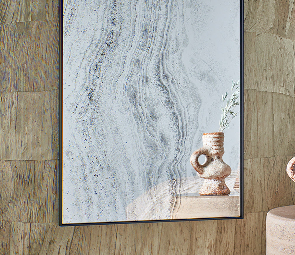 Miroir mural Travertin – vue en situation salon