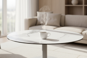 Gros plan tasse de café sur céramique