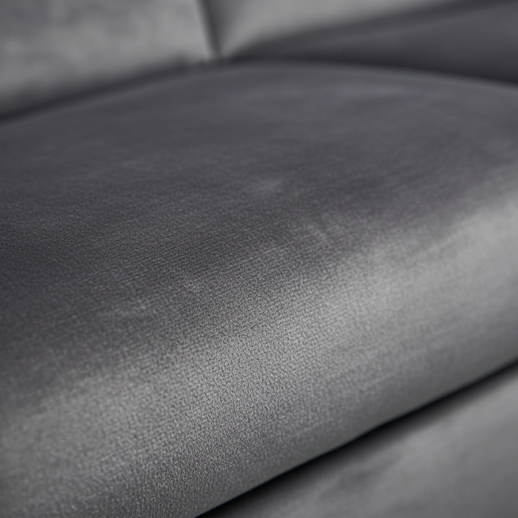 Gros plan tissu velours gris