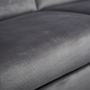 Gros plan tissu velours gris