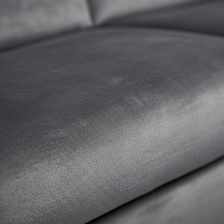 Gros plan tissu velours gris