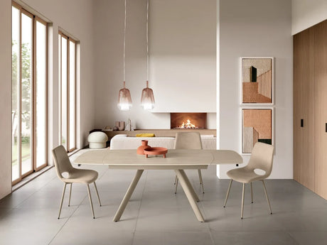 Terenceta table extensible céramique pleine masse – vue d'ensemble, finition céramique