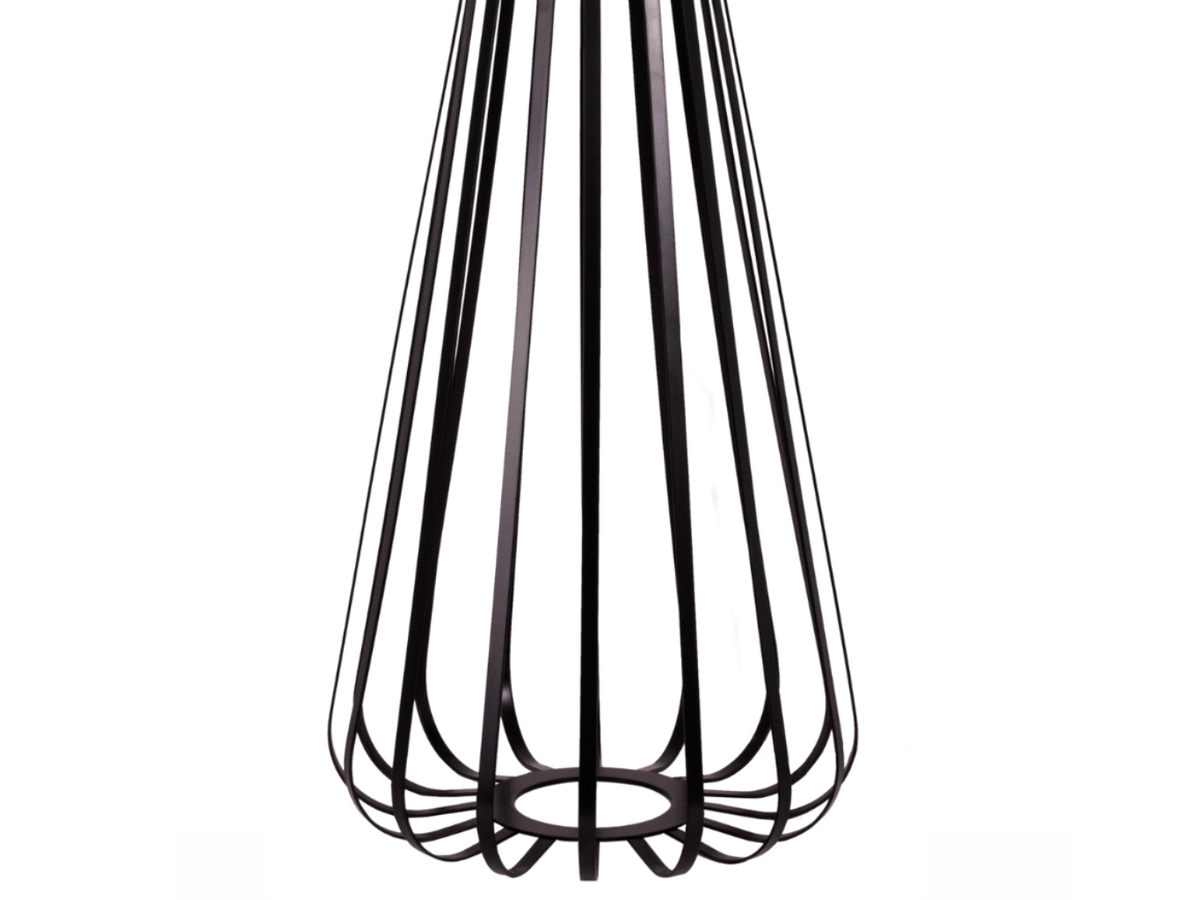 lampadaire de salon en métal noir mat - flamluce - Souffle d'intérieur