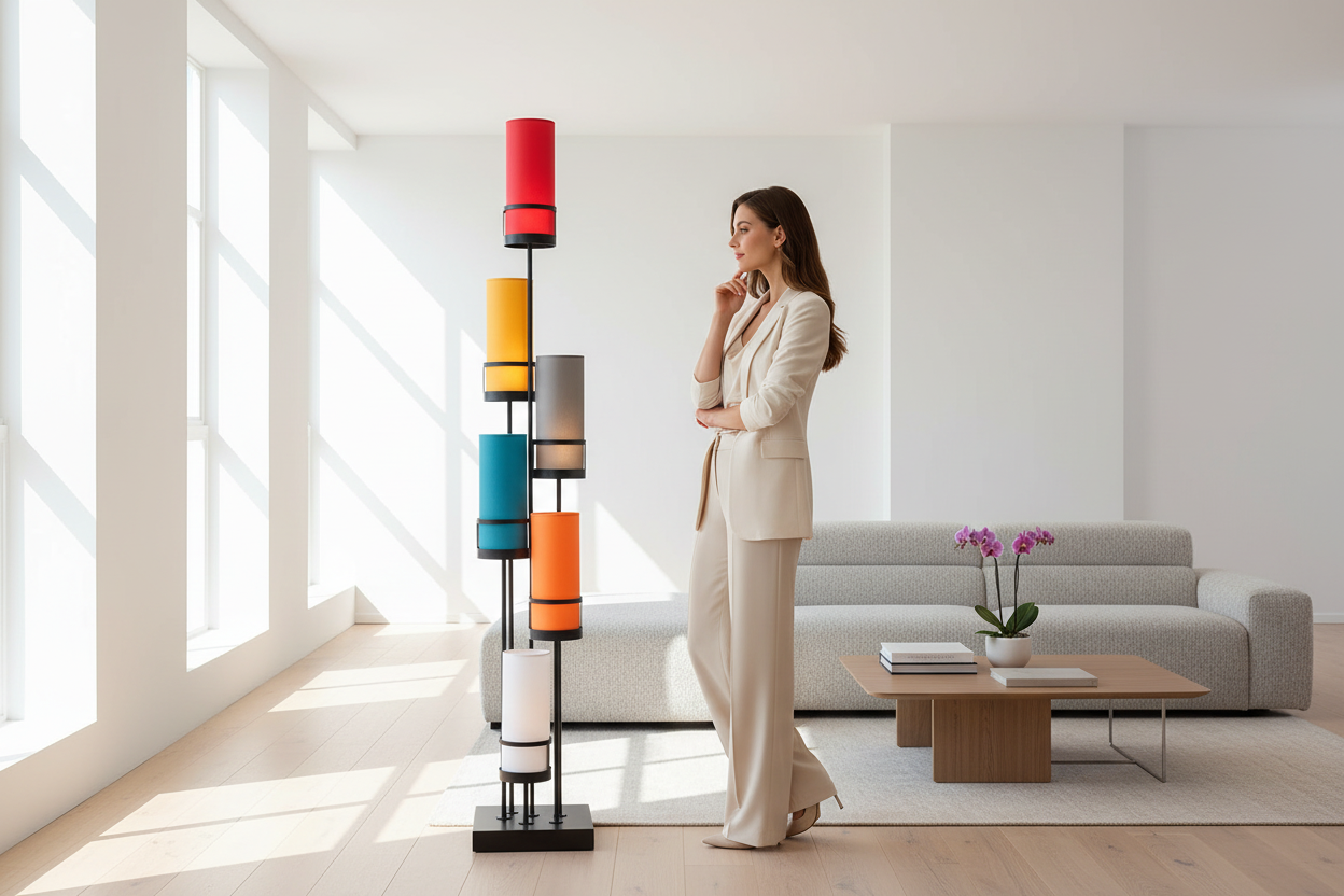 lampadaire de salon SIXT FLAM LUCE