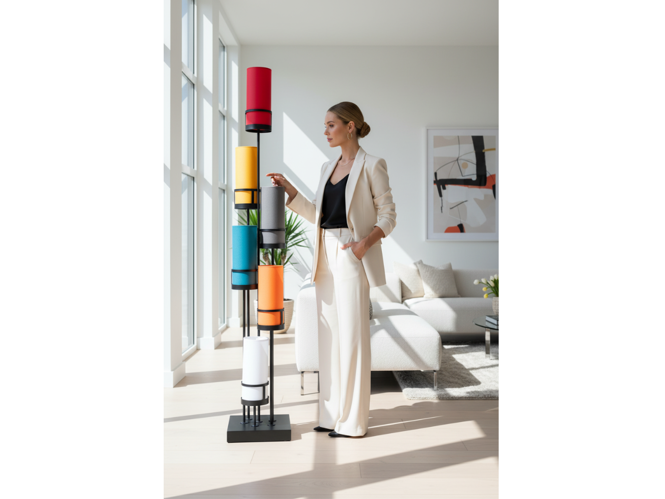 Lampadaire de salon moderne - Sixt