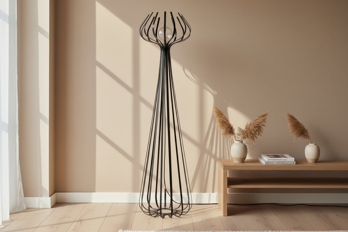 Lampadaire En Métal Noir 154 Cm Rimava à Prix Lampadaire En Métal Noir 154 Cm Rimava à Prix