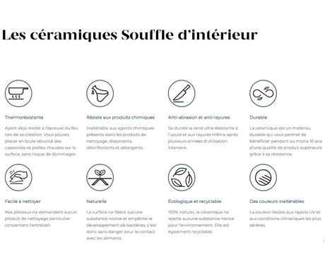 Avantage d'une table en céramique 