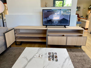 MEUBLE tv bois et céramique  zagas oblique 