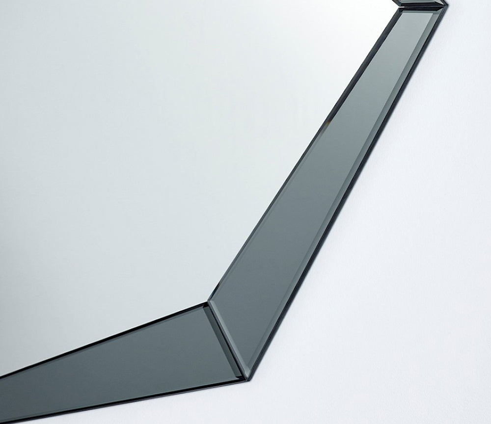 Miroir polygonal gris Polygon – vue de profil