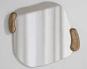 Miroir design contour dore - Deknudt mirrors - Souffle d'Intérieur