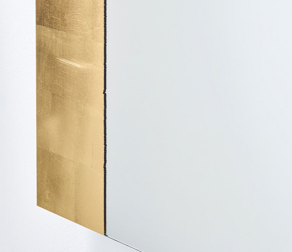 Miroir rectangulaire cadre doré Gallery – vue de profil