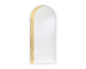 Miroir mural design contemporain Gallery – vue de face – ornement doré