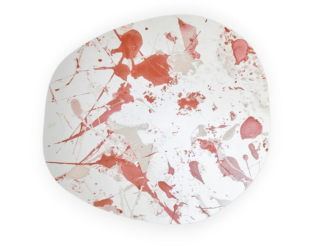 Miroir mural design moderne Flocy – vue de face – forme organique – décoration abstraite