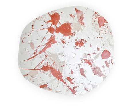 Miroir mural design moderne Flocy – vue de face – forme organique – décoration abstraite