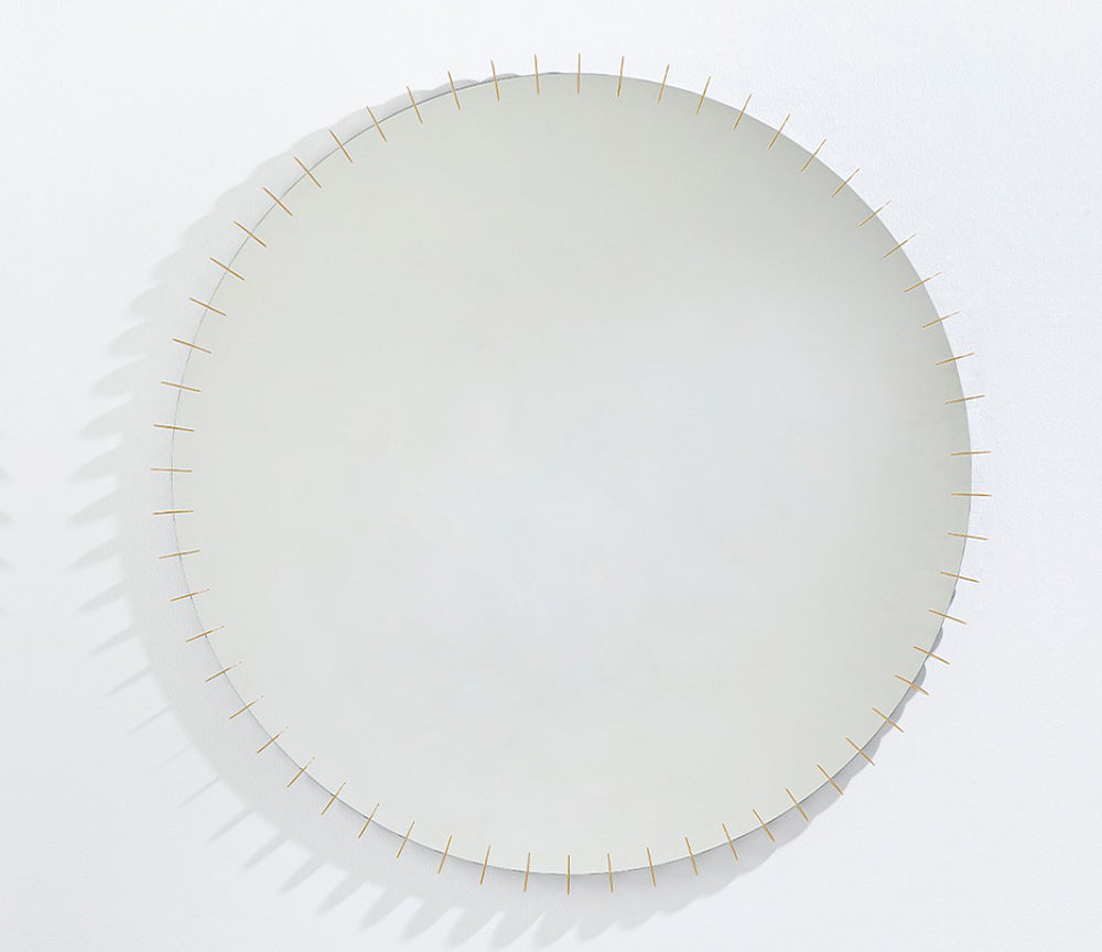 Miroir rond cercles dorés Ray – zoom détail ornement