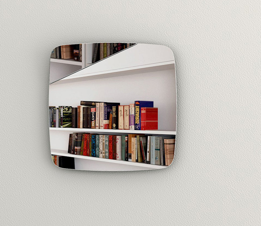 Miroir carré bords inclinés Tilty 50x50 cm – vue de face