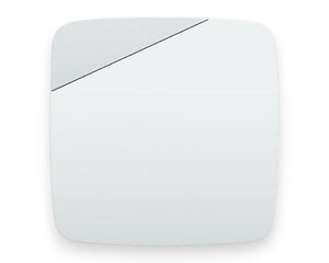 Miroir mural design contemporain Tilty – vue de face – forme carré – contour légèrement incliné