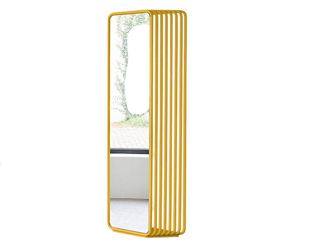 Miroir jaune salon rectangulaire - Deknudt mirrors - Souffle d'Intérieur