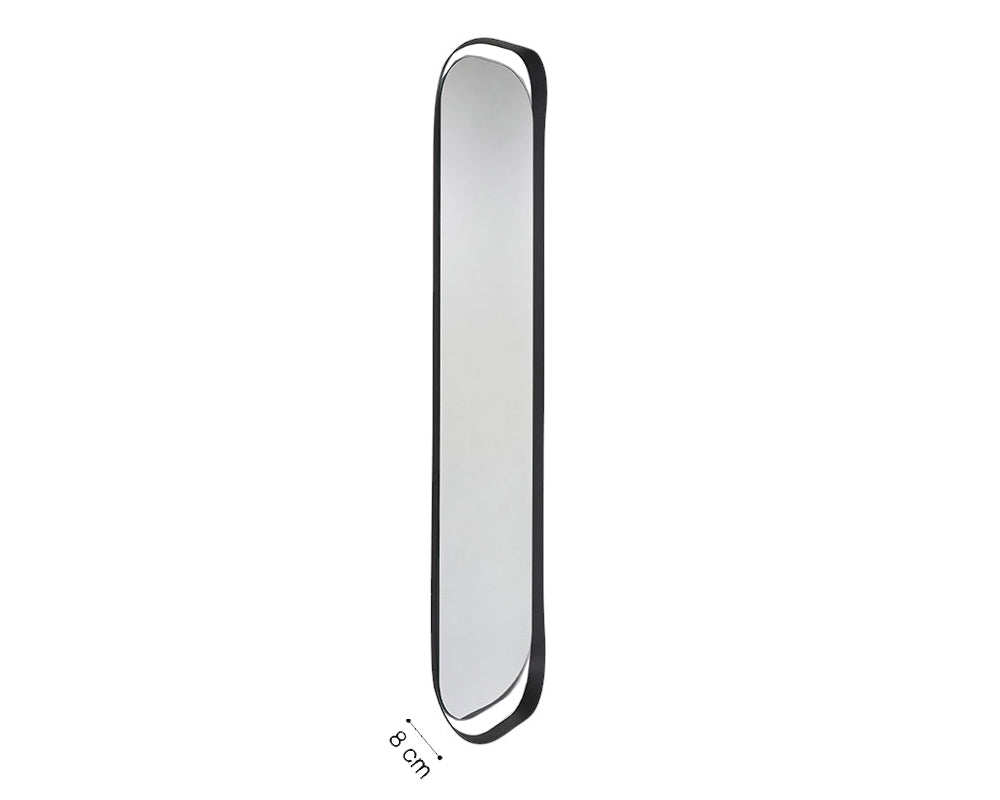 Miroir ovale Callagre – vue en situation chambre