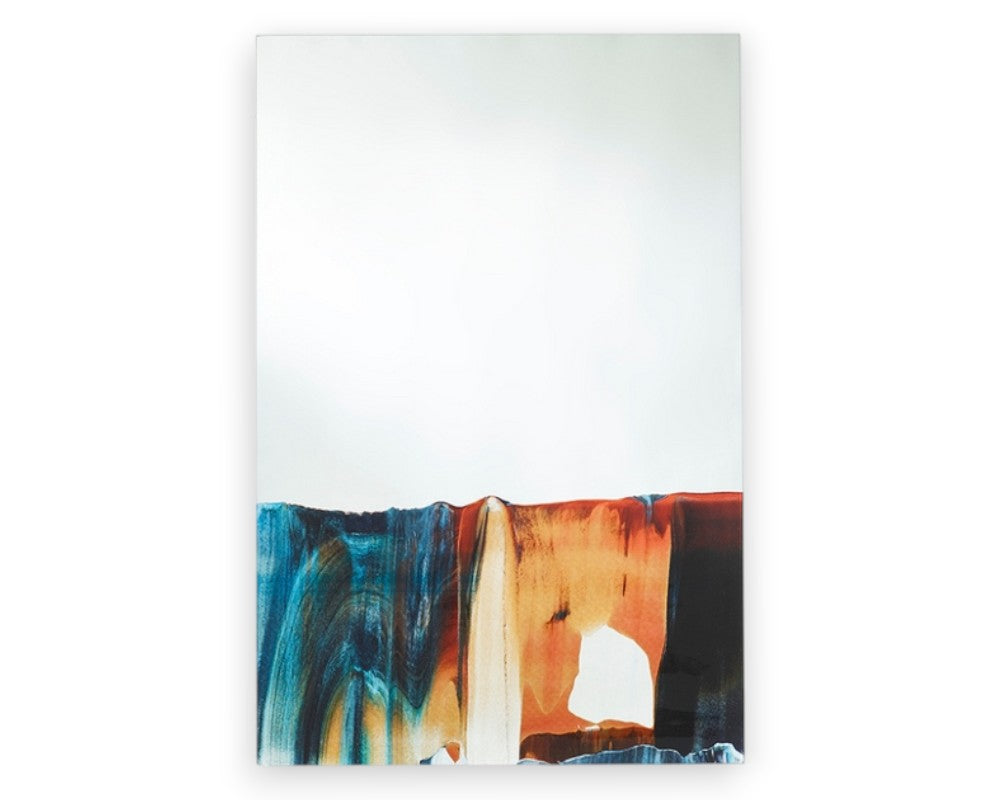 Miroir mural rectangulaire design moderne Lavaly – vue de face – déco multicolore