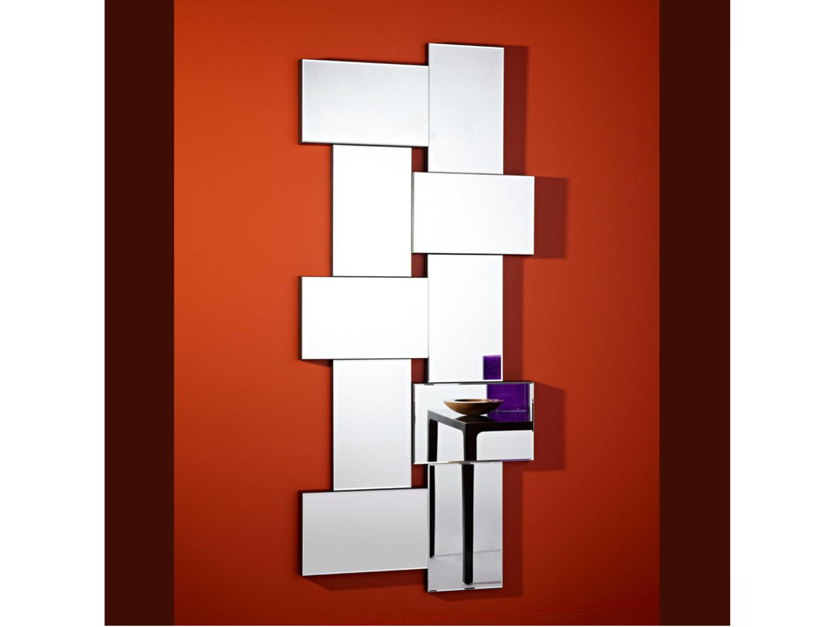 Miroir mural design Cris en situation – salon – vue de face