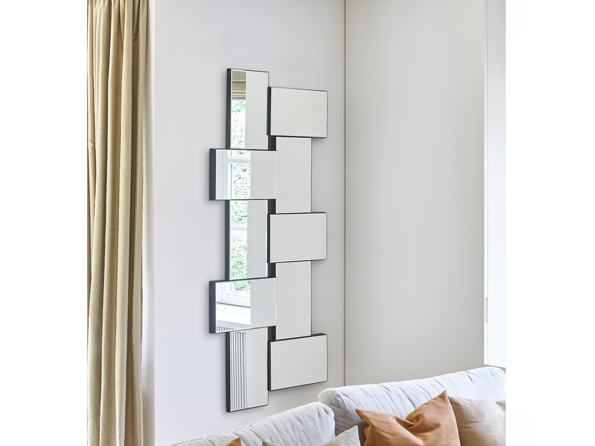 Miroir mural design rectangulaire Cris – vue d'ensemble, rectangles superposés