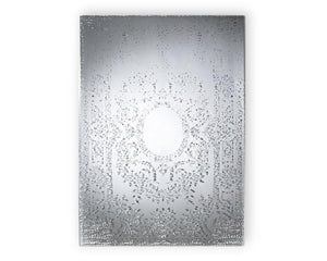 Miroir mural rectangulaire design Olivier – vue de face – décoration à motif