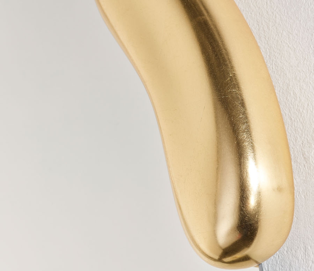 Grand miroir design mural Calcoly – zoom détail contour doré