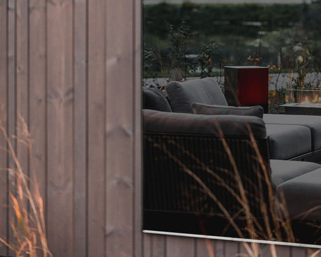 Grand miroir extérieur jardin - Deknudt mirrors - Souffle d'Intérieur