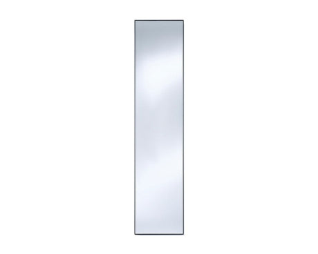 Miroir rectangulaire extérieur jardin Lucka – vue de face – contour violet