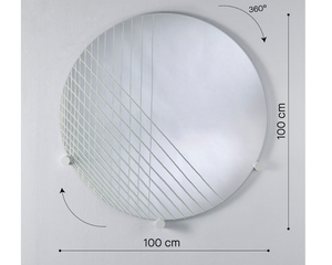 Miroir rond 100 cm double couches - Linea